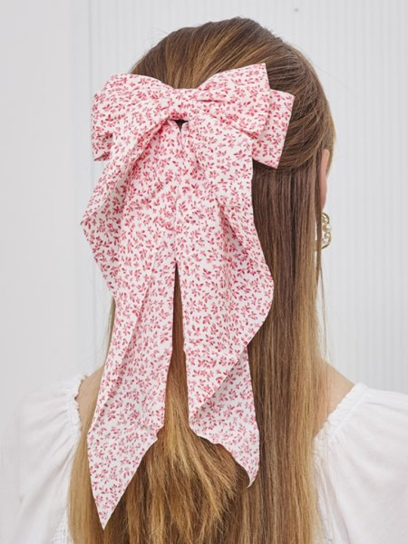 Royalfashion Spinka do włosów- kokardka w kwiatuszki Miriam