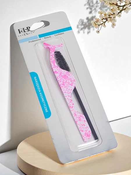 Zestaw do stylizacji rzęs- pęseta do sztucznych rzęs i szczoteczka