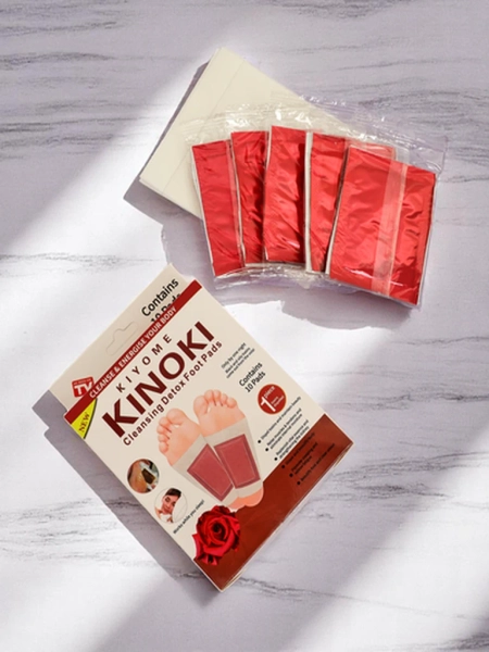 Plastry oczyszczające na stopy DETOX KINOKI 10 szt Róża