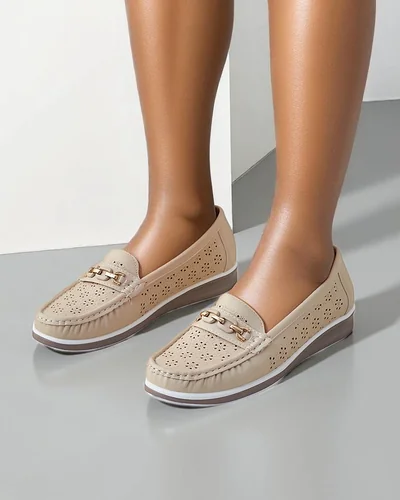 Royalfashion Ażurowe damskie mokasyny Cerro