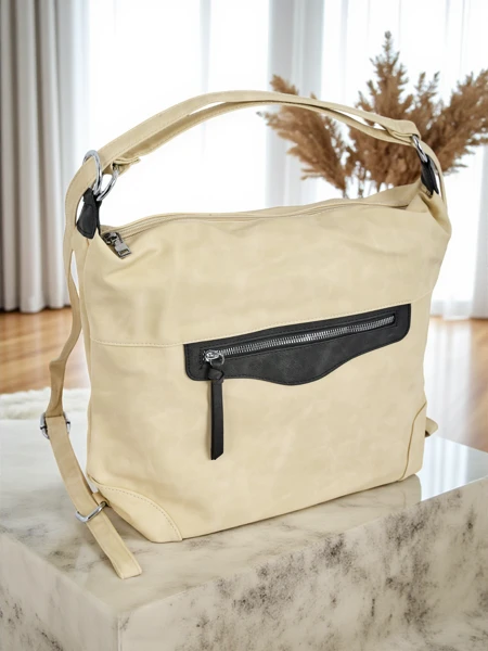 Royalfashion Duża torebka damska eko skórzana shopper Elara Monroe