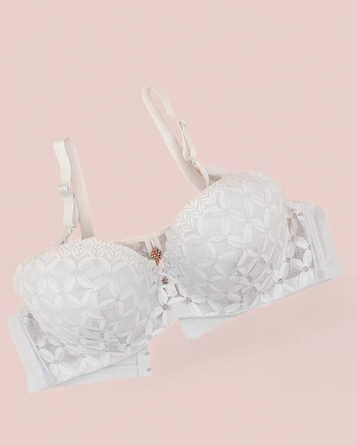 Royalfashion Biustonosz damski usztywniany z koronką