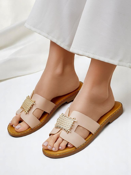 Royalfashion Жіночі декоративні шльопанці з орнаментом Crattes