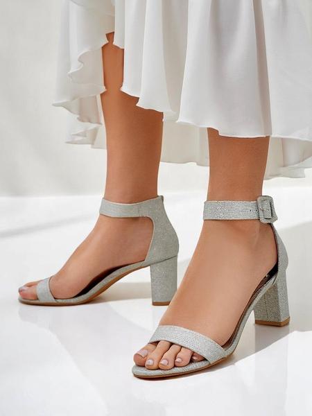 Royalfashion Brokatowe damskie sandały Montrea