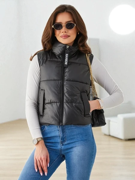 Royalfashion Krótki bezrękawnik damski