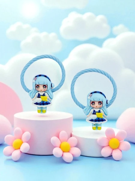 Gumki do włosów Bambina Rosetta z motywem lalki