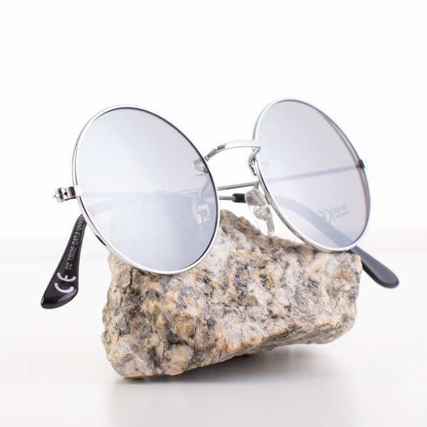Damskie okulary przeciwsłoneczne lenonki w kolorze czarnym - Okulary