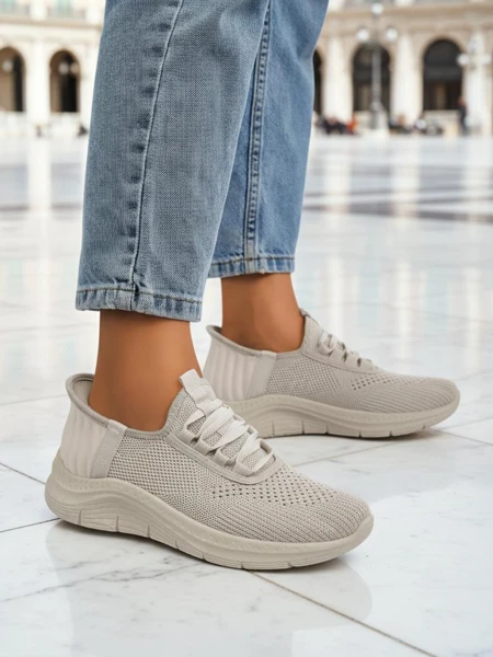 Royalfashion Wsuwane damskie materiałowe buty sportowe Arrate