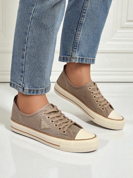 Royalfashion Damskie ażurowe trampki Rebbse