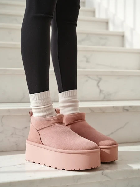 Royalfashion Жіночі короткі черевики а-ля снігоступи Ozozi