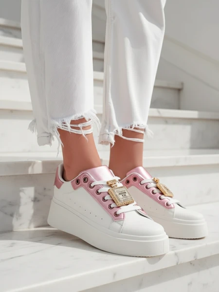 Moderna Eleganza Złota Obuwie Damskie