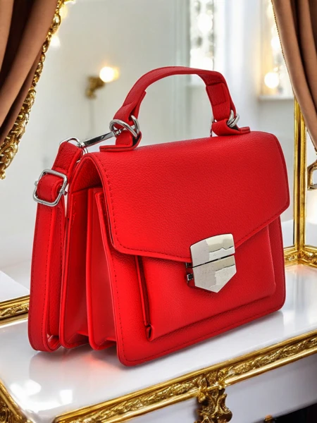 Royalfashion Kopertowa torebka damska z rączką Amalthea Avorio