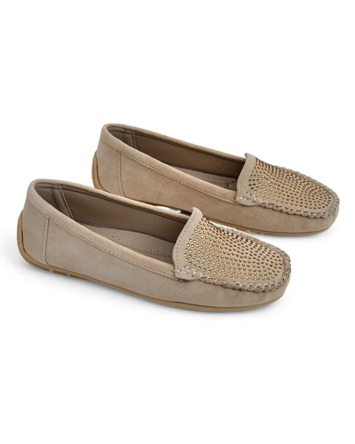 Royalfashion Жіночі мокасини з стразами Ezuess