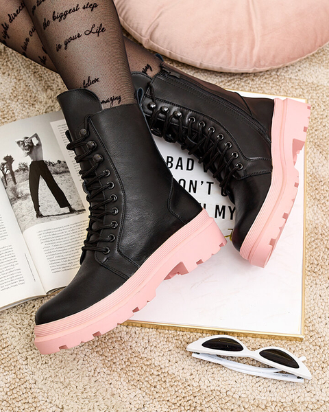 Royalfashion Eko skórzane damskie botki workery Vederme