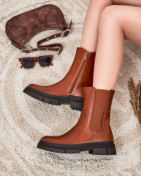 Royalfashion Klasyczne damskie botki Caderri