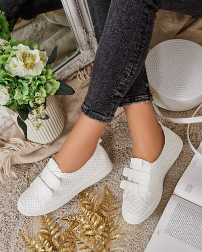 Royalfashion Damskie ażurowe tenisówki Raffer