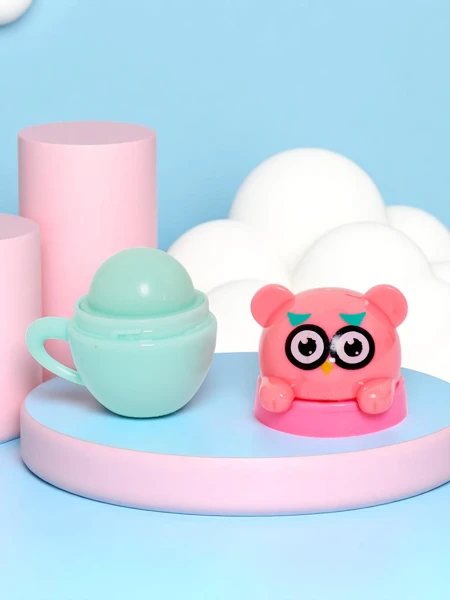 Dziecięcy balsam do ust z misiem w kubeczku - nawilża i regeneruje