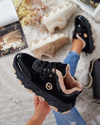 Royalfashion Sneakersy damskie z ociepleniem Caroz