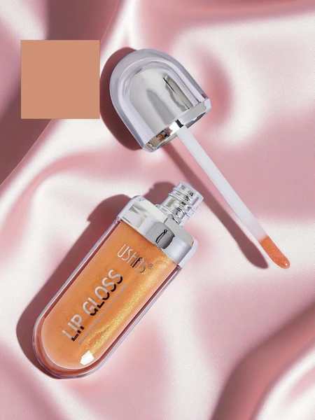 USHAS Блиск для губ з глітером, відтінок Gold