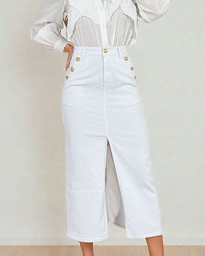 Royalfashion Jeansowa damska spódnica