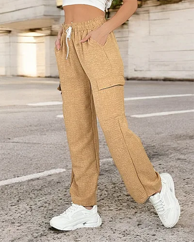 Royalfashion Жіночі широкі штани з кишенями