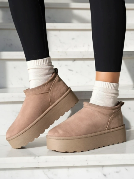 Royalfashion Krótkie buty a'la śniegowce damskie Ozozi