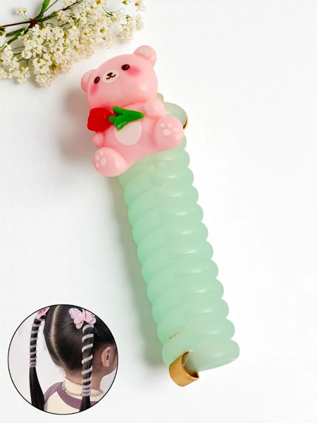 Royalfashion Gumka do włosów sprężynka z misiem Teddy Twist