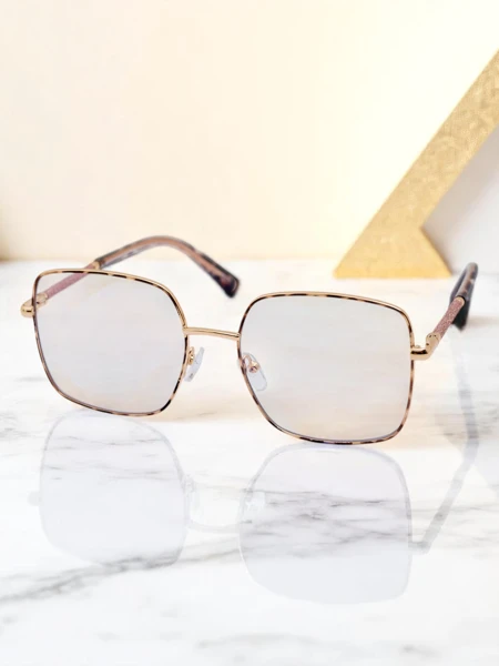 Royalfashion Okulary przeciwsłoneczne w kwadracie lekko przyciemnione Lolla Style