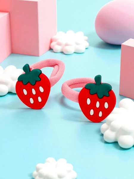 Royalfashion Gumki do włosów z motywem owoców Fruity Bloom