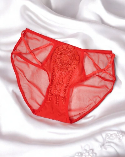 Royalfashion Majtki damskie typu figi z siateczki