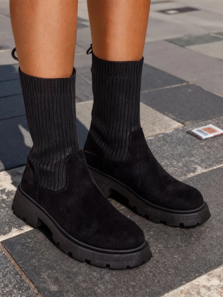 Royalfashion Botki damskie wsuwane Derette