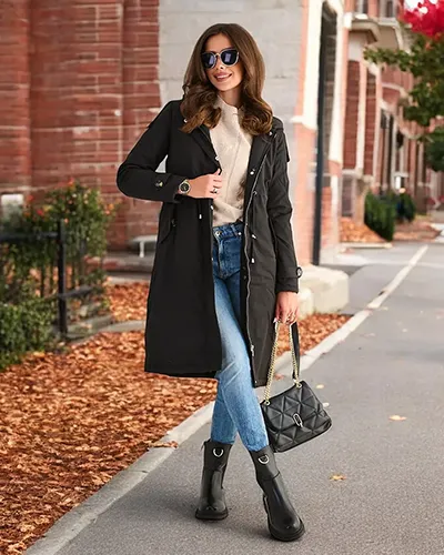 Royalfashion Długa kurtka damska