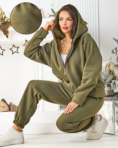 Royalfashion Жіночий котоновий трековий костюм