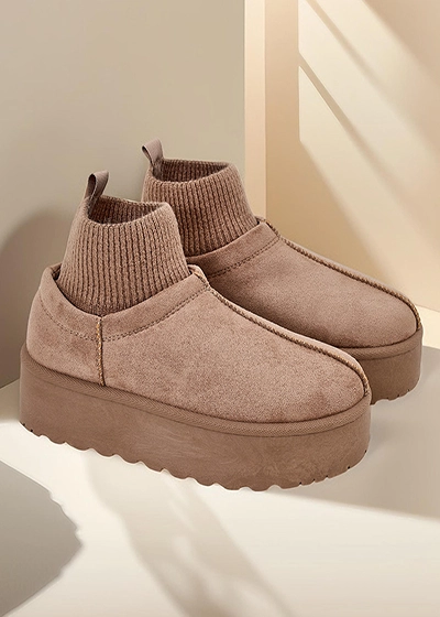 Royalfashion Krótkie buty a'la śniegowce damskie Vevello