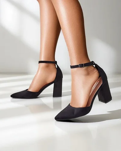 Royalfashion Damskie czółenka eko zamszowe Caldesse