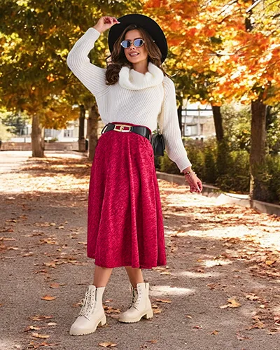 Royalfashion Damska spódnica midi