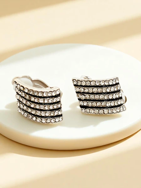 Royalfashion Klipsy kolczyki damskie z cyrkoniami