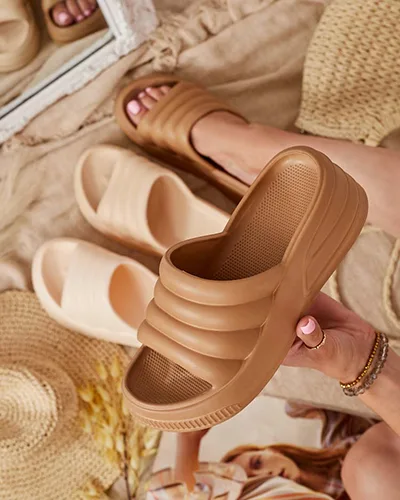 Royalfashion Damskie klapki gumowe Kooli