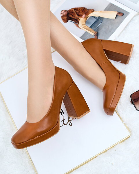 Royalfashion Czółenka damskie na wysokim słupku Cellcas