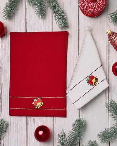 Royalfashion Świąteczny komplet ręczników Happy New Year