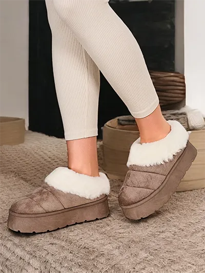 Royalfashion Krótkie damskie buty a'la śniegowce Eliozi