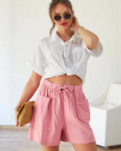 Royalfashion Bawełniane krótkie spodenki damskie