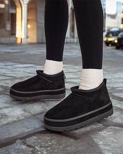 Royalfashion Krótkie buty a'la śniegowce damskie Biovve