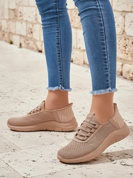 Royalfashion Wsuwane damskie materiałowe buty sportowe Arrate