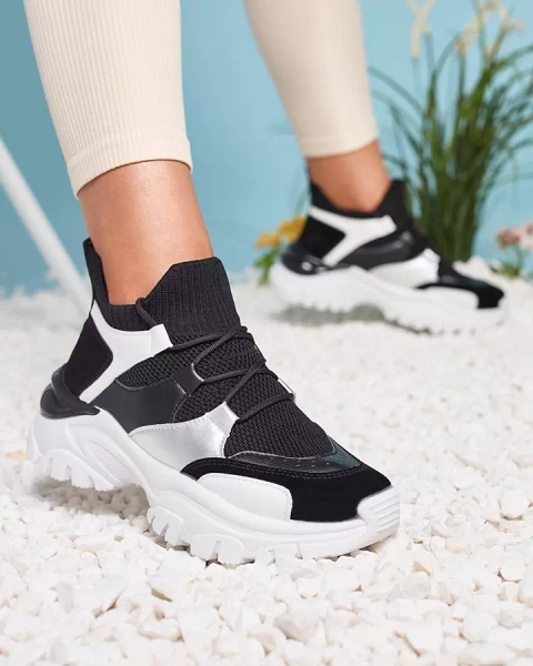 Жіночі біло-чорні спортивні кросівки Ziragga- Footwear