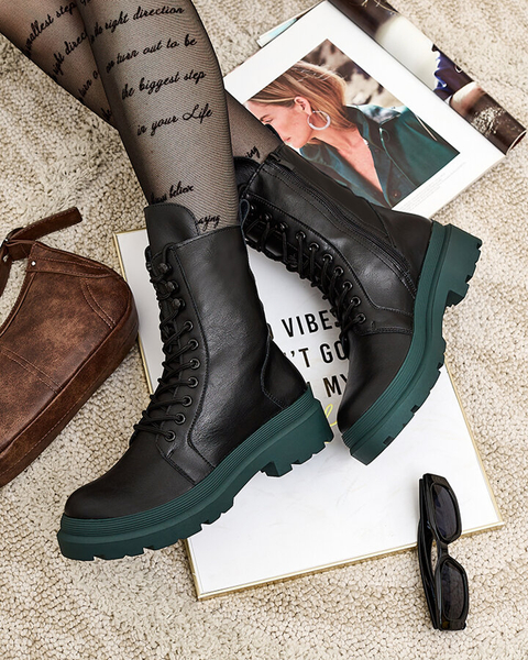 Royalfashion Eko skórzane damskie botki workery Vederme