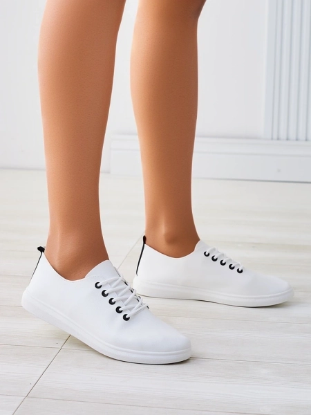 Royalfashion Damskie eko skórzane trampki Erenne