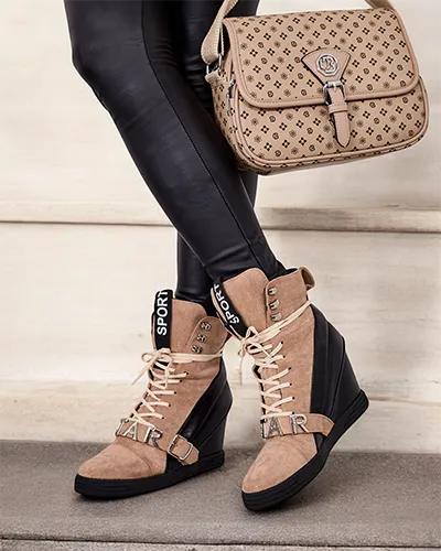 Royalfashion botki na koturnie damskie Ronii