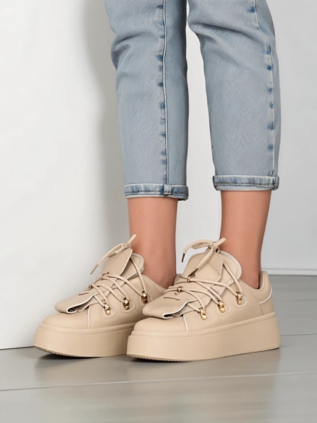 Royalfashion Sneakersy damskie z ozdobnym językiem Domatories