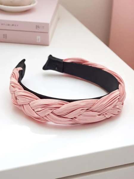 Royalfashion Pleciona opaska do włosów karbowana Nina